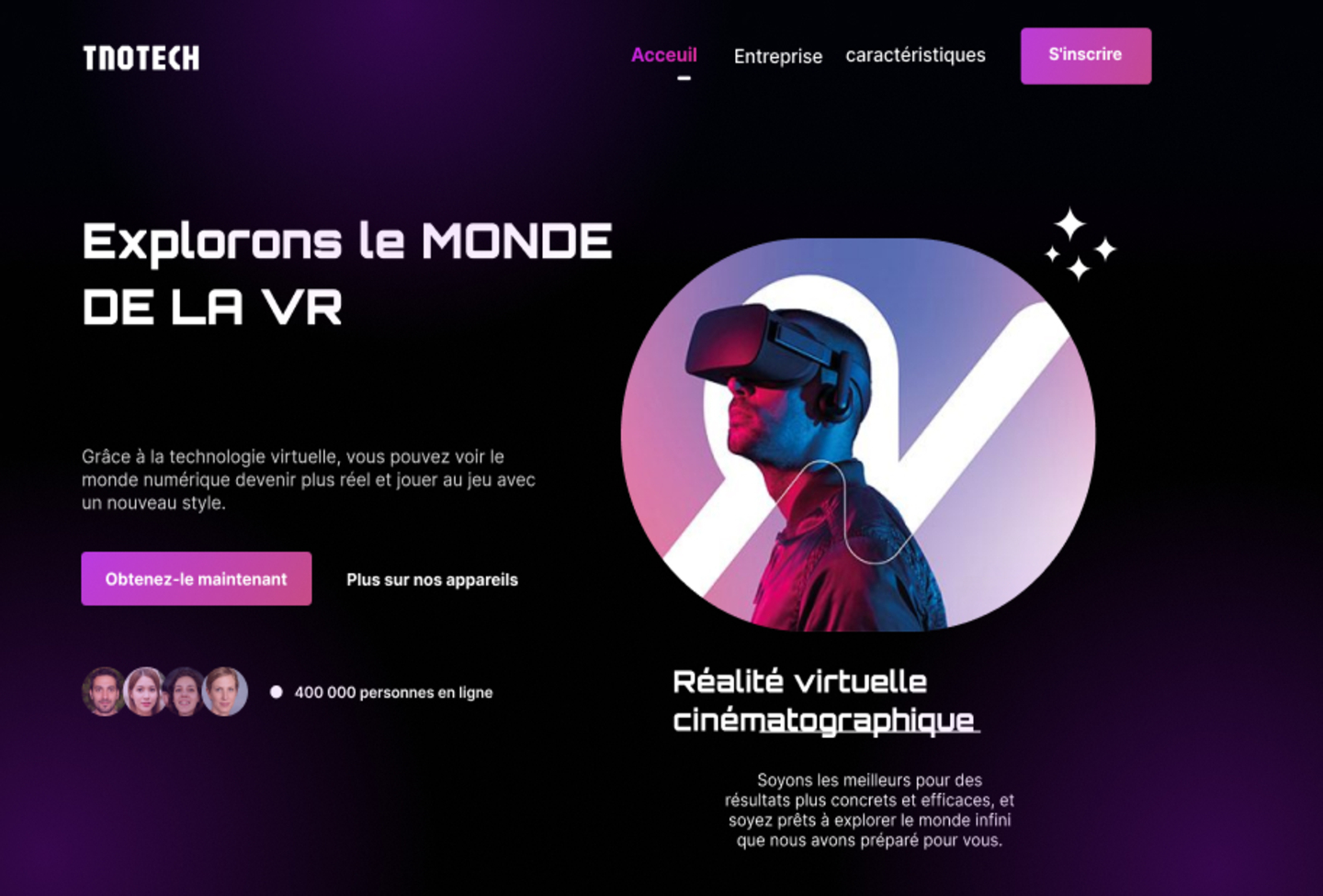 Conception d'un site vitrine - Développement Web